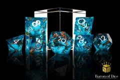 Sunken Treasure - Liquid Core RPG Dice - 7 Pieces