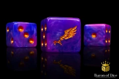 Children Of Profligacy Dice - Gold Inlay - Square Corner