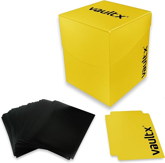 Large Deck Box 100+ with 150 Sleeves Yellow