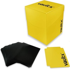 Large Deck Box 100+ with 150 Sleeves Yellow