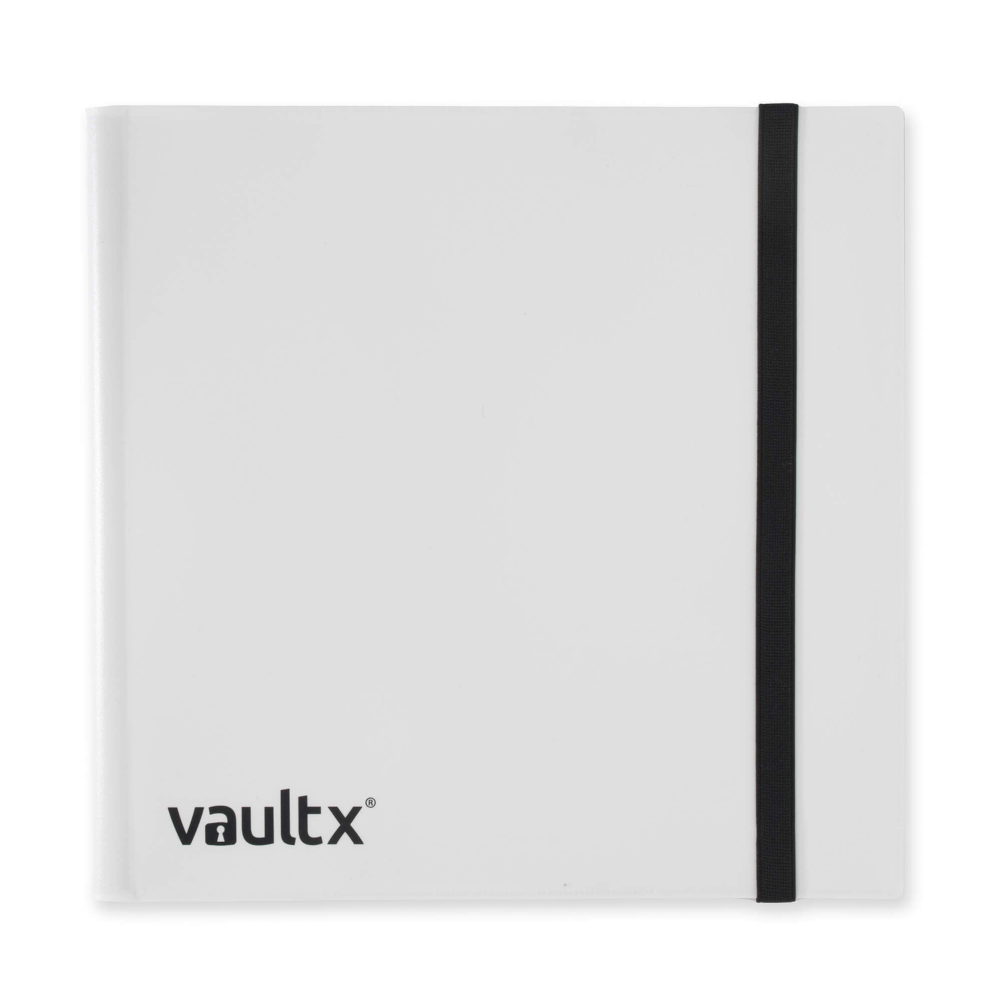12-Pocket Strap Binder White