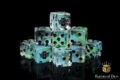 Day of the Dead Dice - Scarab - Square Corner