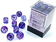 Nebula Nocturnal/Blue 12mm D6 (36 Dice)