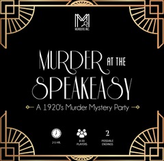 Murder At The Speakeasy - A 1920's Murder Mystery Party