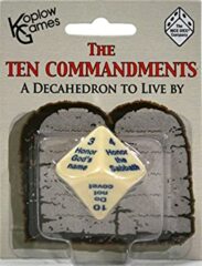 Ten Commandments A Decahedron To Live By Dice