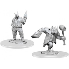 Magic The Gathering Unpainted Miniatures: Freelance Muscle and Rhox Pummeler