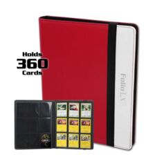 Pro-Folio LX 9-Pocket Double Pages Red and White (Pokemon Style)