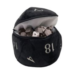 Ultra Pro D20 Dice Bag Plush - Black