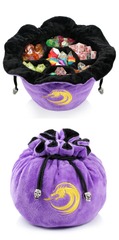 Drawstring Sectional Dice Pouch [Purple]