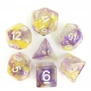 Pearl Swirl Yellow/Purple w/White 7D set