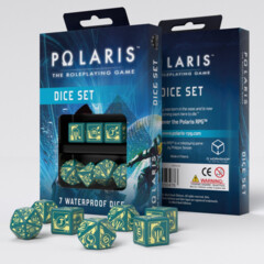 Polaris RPG Dice Set Turquoise/Light Yellow (7)