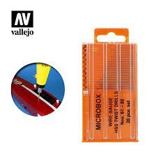 Vallejo Tools - Set of 20 Drill Bits - no. 61-80 - VALT01002