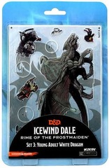 D&D Idols of the Realms Miniatures: Icewind Dale: Rime of the Frostmaiden - 2D Set 3: Young Adult White Dragon