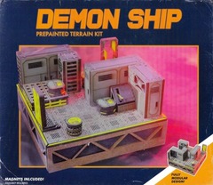 Demon Ship Prepainted Laser Cut Terrain Kit