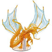 D&D Icons of the Realms Premium Miniatures: Adult Topaz Dragon