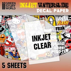 Waterslide Decals Inkjet Transparent