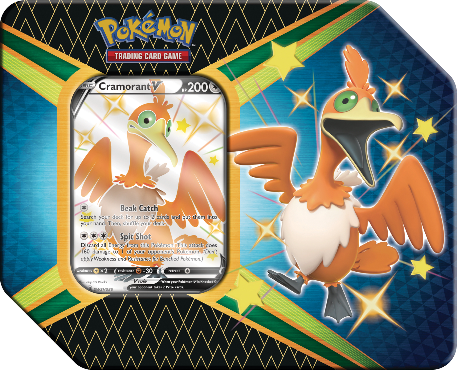 Pokemon Shining Fates: Cramorant V Tin