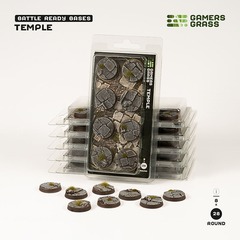 Battle Ready Bases: Temple- Round 28mm (x8)