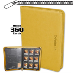 BCW Z-Folio 9 pocket zippered - Yellow