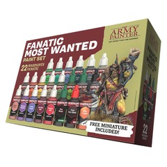 TAPWP8071 Warpaint: Fanatic Most Wanted Paint Set (22 colors + 1 miniature)