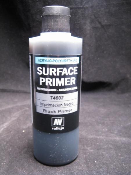 Vallejo Acrylic Paints Black Primer 200ml Vlj74602