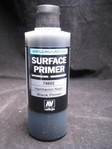 Vallejo Acrylic Paints Black Primer 200ml Vlj74602