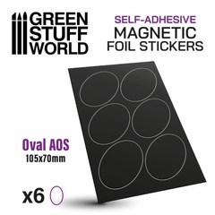 Green Stuff World Oval Magnetic Sheets 105X70mm