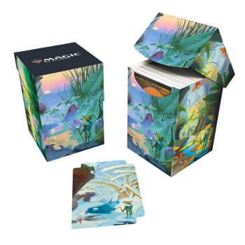 Bloomburrow - 100+ Deck Box - Blue - Island