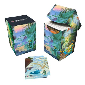 Bloomburrow - 100+ Deck Box - Blue - Island