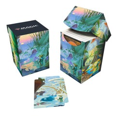 Bloomburrow - 100+ Deck Box - Blue - Island