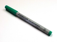 03125 Mat Marker Broad Tip Water Soluble Green