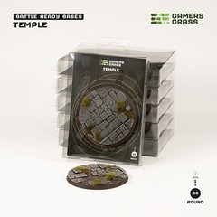 Battle Ready Bases: Temple- Round 80mm (x1)