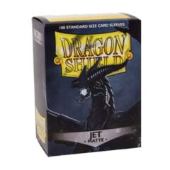 Dragon Shield Sleeves: Matte Jet (Box Of 100) ATMDSH11024