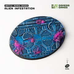 Battle Ready Bases: Alien Infestation- Oval 120mm (x1)