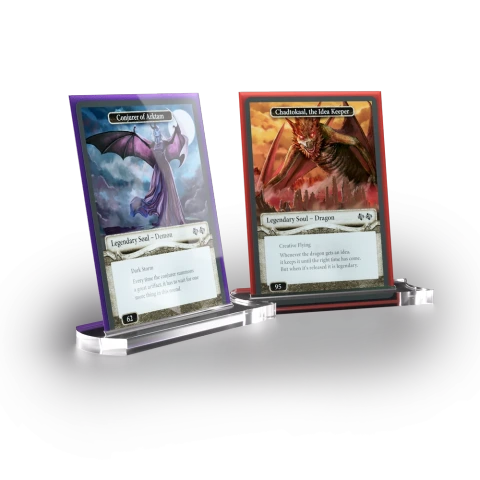 Premium Card Stands Set 4x Acrylic