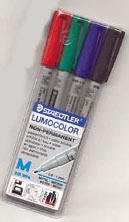 CHX03154 Mat Marker: Medium Tip- Water Soluble 4-Pack