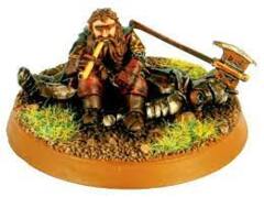 Middle Earth Strategy Battle Game: Gimli on Dead Uruk-Hai