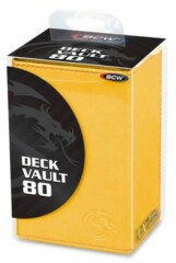 BCW Deckbox: Deck Vault-LX80 Yellow