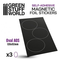 Green Stuff World Oval Magnetic Sheets 120X92mm