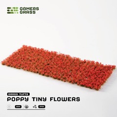 Gamers Grass Tufts: Flowers- Poppy Tiny Flowers