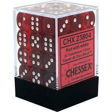CHX23804 12mm 36d6 Translucent: Red/White