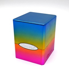 UPR15840: Deckbox: Satin Cube 100+ Specialty- Rainbow