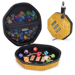 Case: ENHANCE Tabletop Dice Case- Gold, Collector's Edition