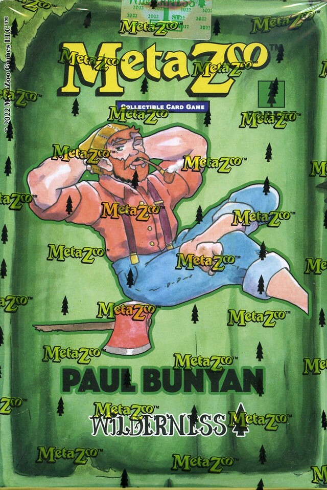 Metazoo Wilderness Paul Bunyan Theme Deck 1st Edition