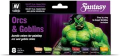 VAL72304 Vallejo Game Color Set : Orcs and Goblins