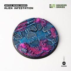 Battle Ready Bases: Alien Infestation- Round 100mm (x1)