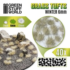 Grass TUFTS 6mm Self Adhesive Winter