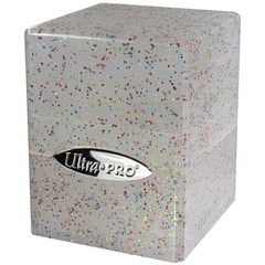 UPR15885: Deckbox: Satin Cube 100+ Glitter- Clear