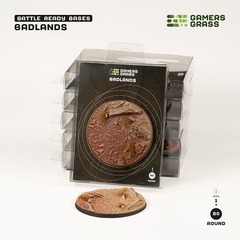 Battle Ready Bases: Badlands- Round 80mm (x1) Battle Ready Bases: Badlands- Round 80mm (x1)
