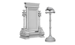 73367 Mirror & Bird on Stand